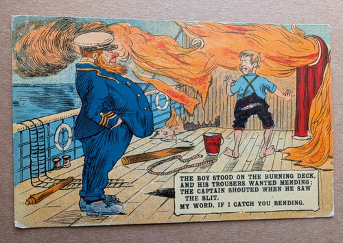 Old postcard artist - postcard,
