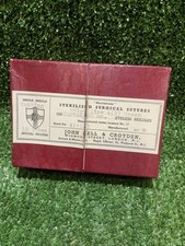 Vintage Sterilized Surgical Sutures Box X12 Eyeless Needles Medical Mancave Bell