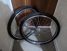 26" Flip flops fixed Gear Wheel set With Continental Ride Tour Tyres Never Used