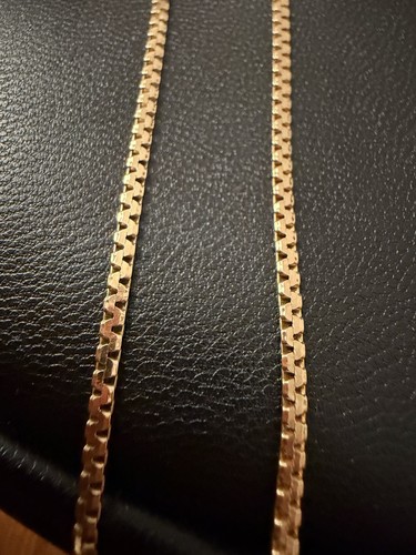 9ct gold flat box - 9ct, type