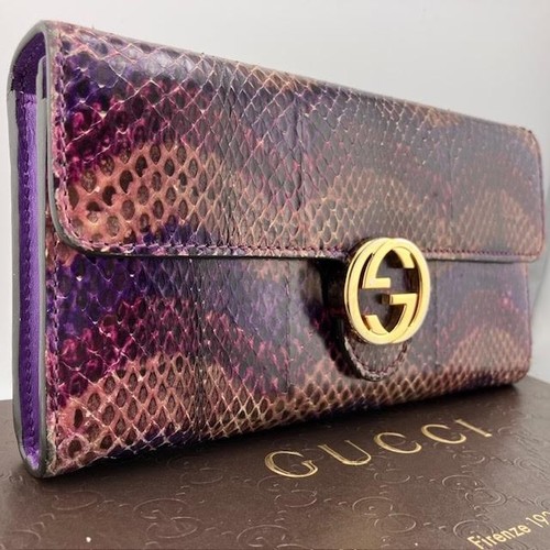 Gucci long wallet python - wallet,
