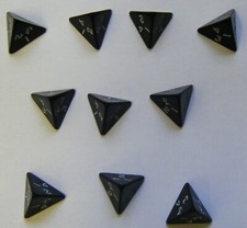 100 x Standard Poly Dice Board