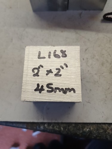 Aluminium billet l168 x - 2",