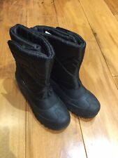 Mad Wax Mens Snow Boots Black