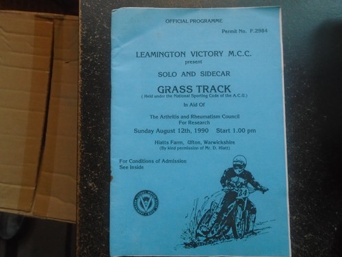 Grasstrack racing programme - grasstrack,