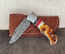 Damascus Folding Pocket Knife