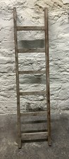 VINTAGE WOODEN LEANING LADDER