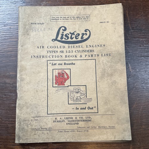 Lister 3 diesel engine - lister, sr