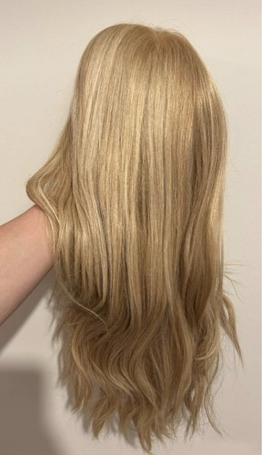 Real hair long blonde wig - real, for