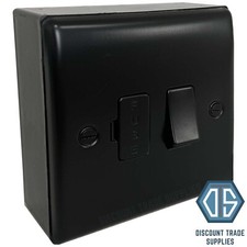 Matt Black Switched Fused Spur