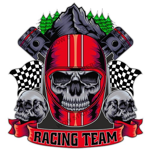 Car sticker racing team decal - team,