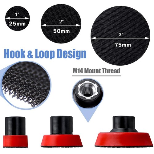 M14 thread hook and loop - and, pad