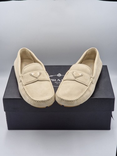 Prada men beige suede - men's,