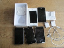 Job Lot iphone 5s + 4 others + accessories. Sold as spares or repair. See Photos