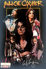 Alice Cooper Hand Signed