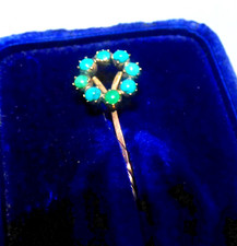 Victorian 9ct gold turquoise - 9ct,