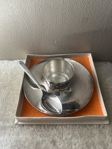 Vintage silver plate baby - silver,