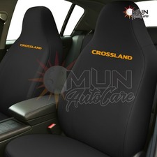Vauxhall Crossland 1+1 Heavy-Duty Waterproof Front Seat Covers with Orange Logo