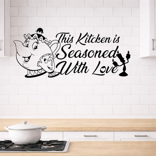 Kitchen seasoned with love - seasoned,