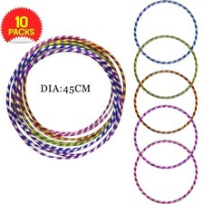 10x Glitter Hula Hoops Small