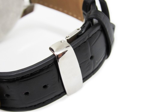 19mm black leather - 19mm,