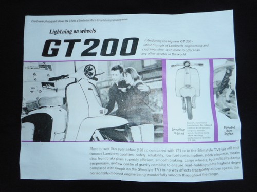 Lambretta 200 mans tshirt - lambretta,