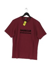 Barbour Men's T-Shirt L Red