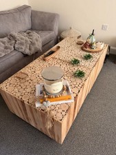 Pair of Solid Wood Log Slice
