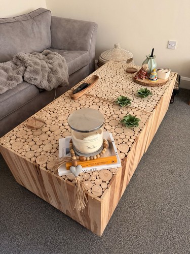 Pair solid wood log - pair, slice