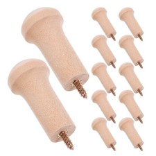  12 Pcs Wooden Wall-mounted Coat Hook Rustic Shaker Pegs Minimalist Hooks
