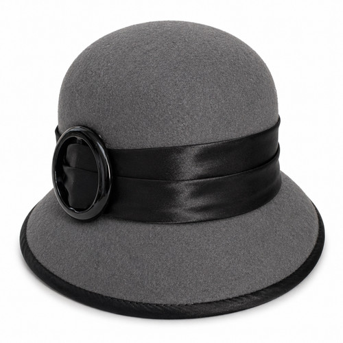 Ladies felt cloche hat wool - felt,