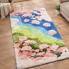 Floral Moss Area Rugs for