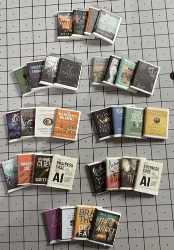 Set modern books 12th scale - set,