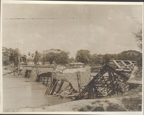 Destroyed bridge military - bridge,