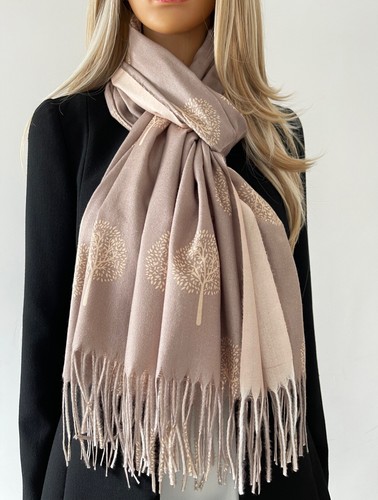 Ladies beige wool scarf - ladies,