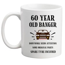 60th birthday mug funny - birthday, mug,