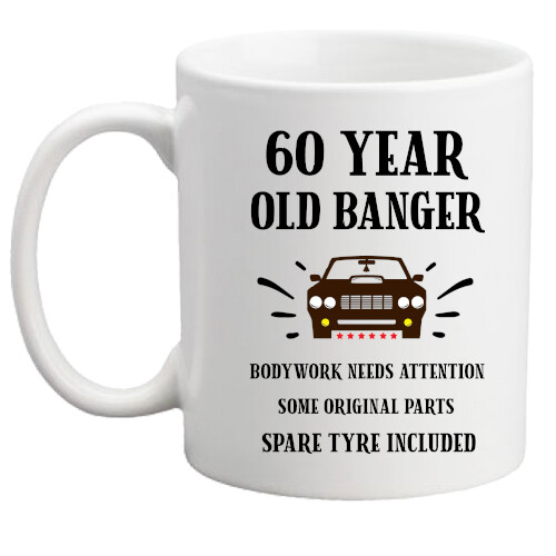 60th birthday mug funny - birthday, gift