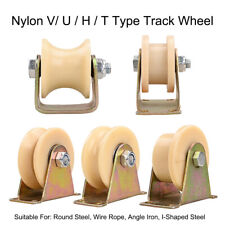 Color Steel Nylon V-U-H Groove Track Sliding Door Roller Suspension Wheel Pulley