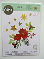 Sizzix Thinlits Cutting Dies  by Jess Slack - Festive Foliage - poinsettia