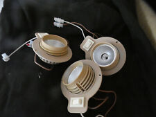 3 Caravan 12 volt halogen spot lights with built in switches, stirling, others