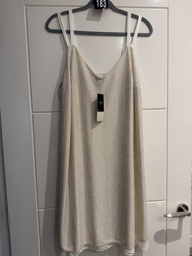 Next size gold cream dress - 16,