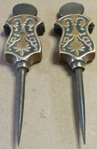 Vintage bronze brass pair - bronze,