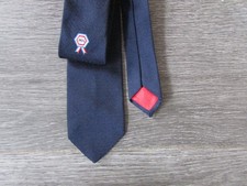 Rosette with England Lion Centre Early Vintage Slimmer Tie by Ernex of London