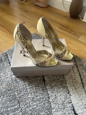 Ladies Dune Leopard Print Gold