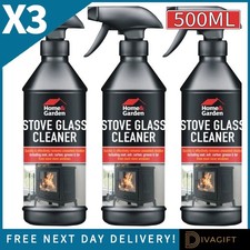 3 x STOVE GLASS CLEANER SPRAY