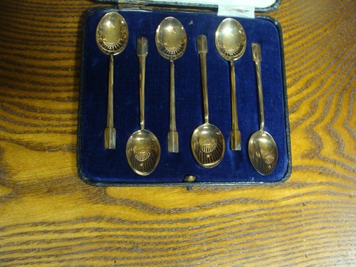 Coffee spoons silver hallmark - coffee, silver,