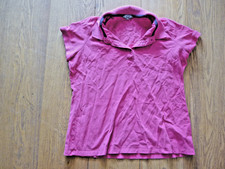 Womens Marks & Spencer  Pink Short Sleeve Polo Shirt  Size 14-16 UK, USED