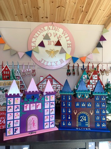 Handmade wooden advent - wooden,