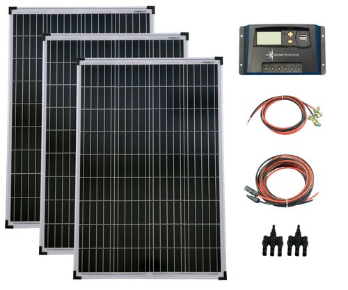 Set 100w poly solar - set,