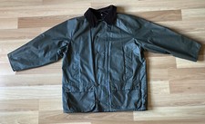 MASCOT Green Corduroy Collar Barn Jacket Coat Size 42 Coated Cotton Country